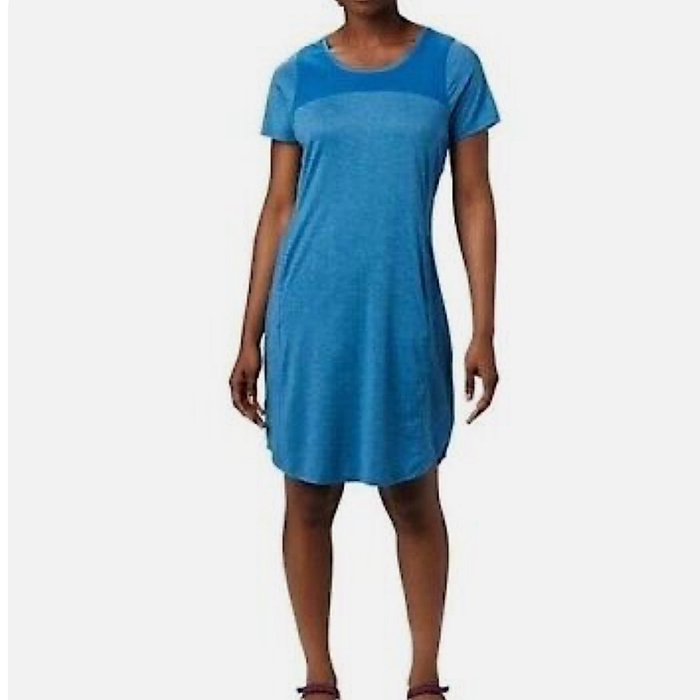 Columbia Omni-Shade Dark Pool Blue Active T-Shirt Dress